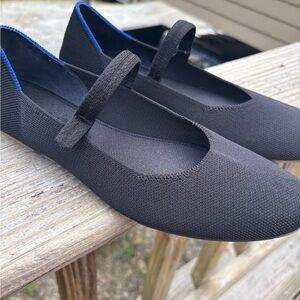 Rothy's Black Mary Jane Knit Flats